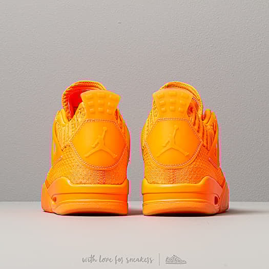 Jordan 4 retro flyknit orange clearance