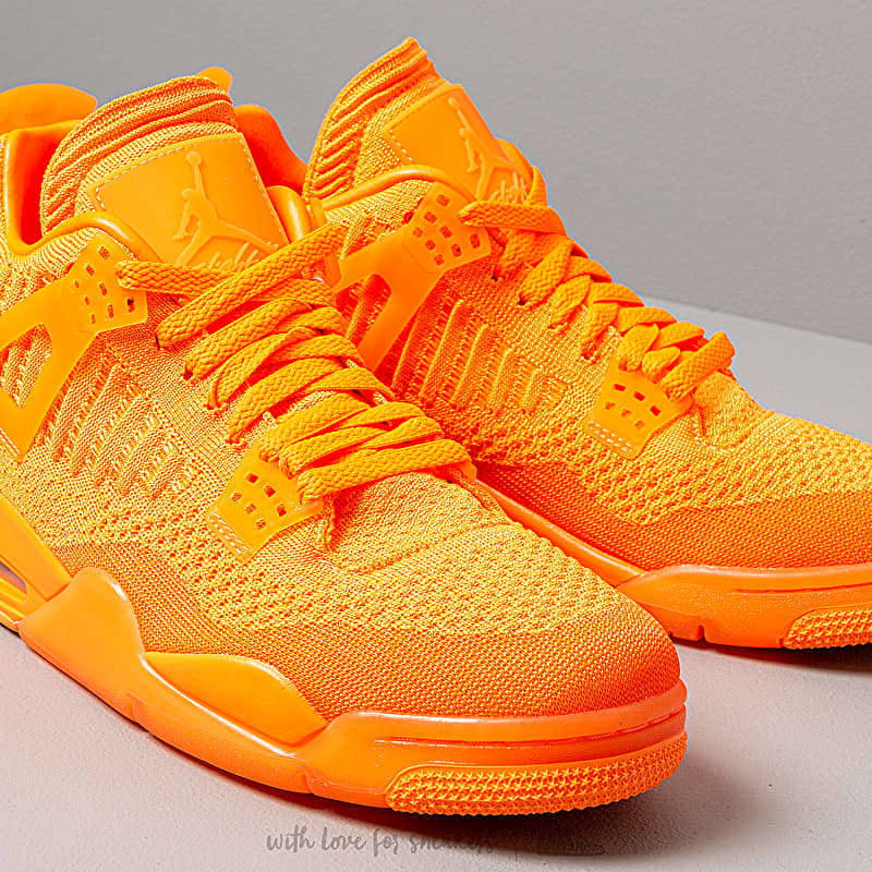 Air Jordan 4 Retro Flyknit Total Orange/ Total Orange-Total Orange