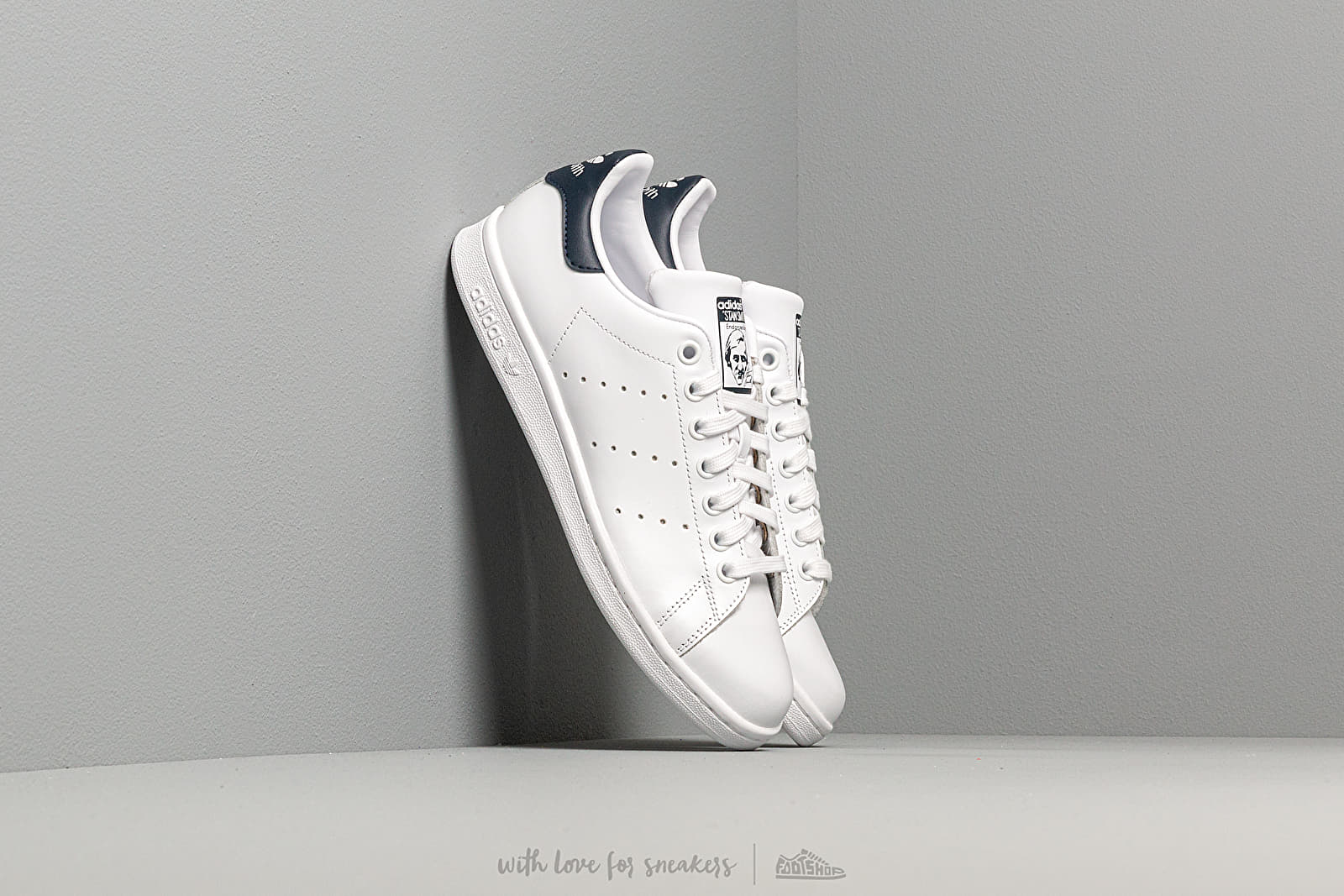 Scarpe donna adidas Stan Smith W Ftw White/ Ftw White/ Collegiate Navy