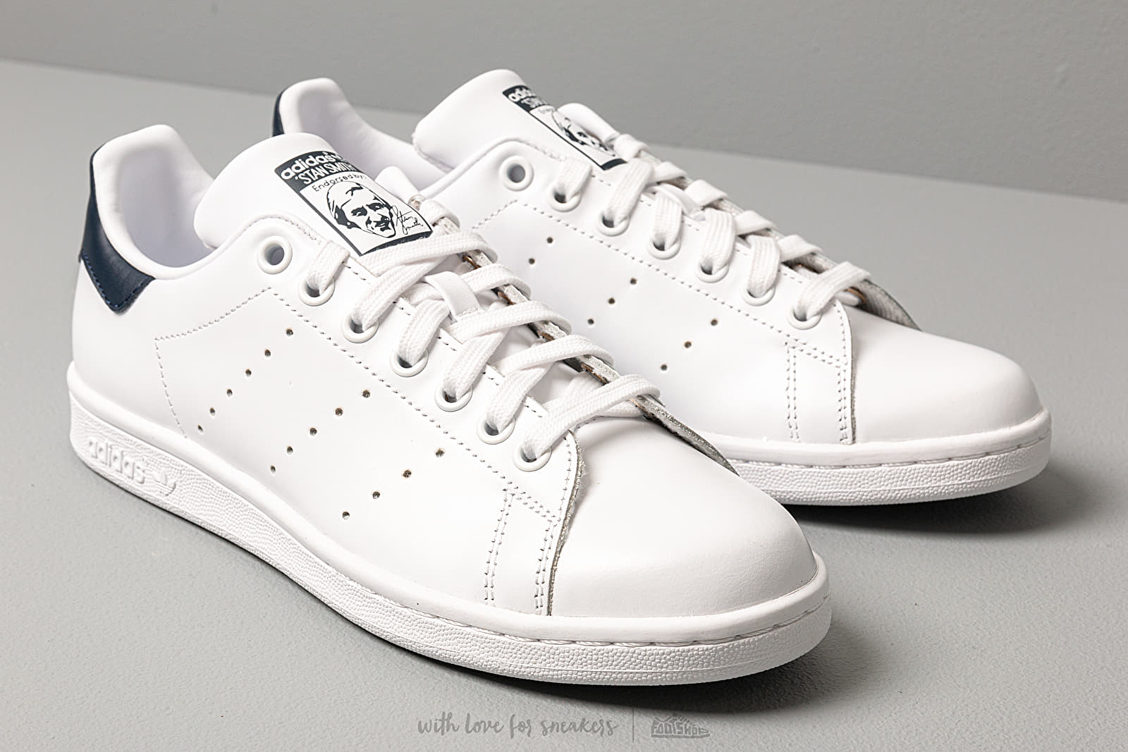Scarpe donna adidas Stan Smith W Ftw White/ Ftw White/ Collegiate Navy