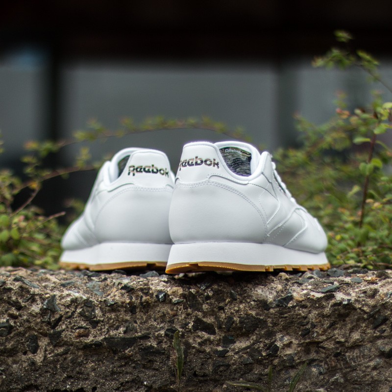 Men s shoes Reebok Classic Leather TC White Black Warm Olive Footshop