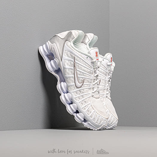 Scarpe uomo Nike Shox TL White/ White-Metallic Silver-Max Orange | Footshop