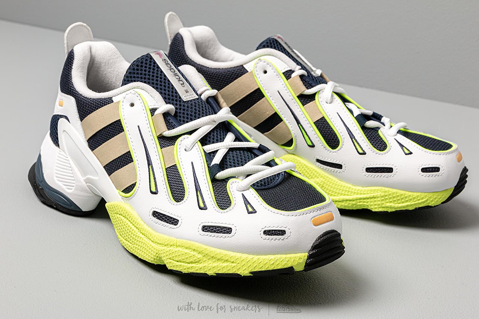 Men s shoes adidas EQT Gazelle Collegiate Navy Raw Gold Solar Yellow Footshop
