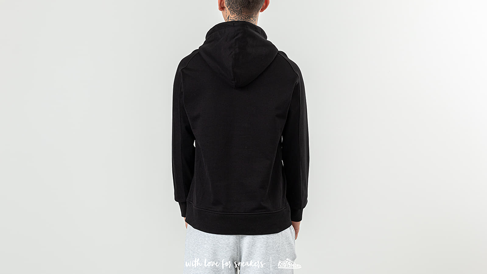 Sweatjacken und Sweatshirts Y-3 Yohji Letters Hoodie Black/ Off White