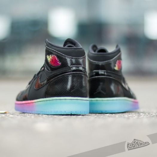 Frauen Air Jordan 1 Retro High Premium GG Black Fuchsia Flash Footshop