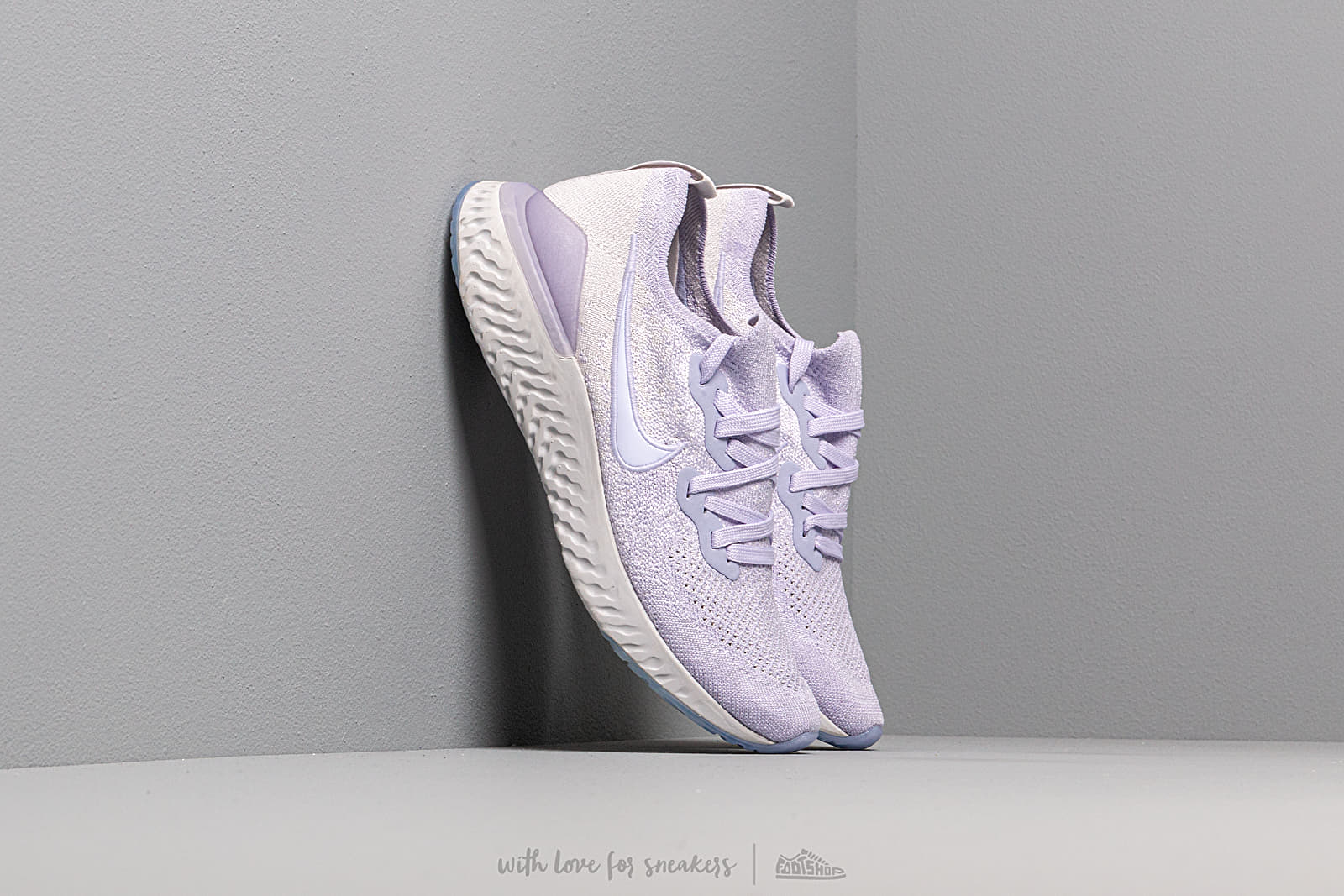 Zapatillas mujer Nike W Epic React Flyknit 2 Lavender Mist Lavender Mist Footshop