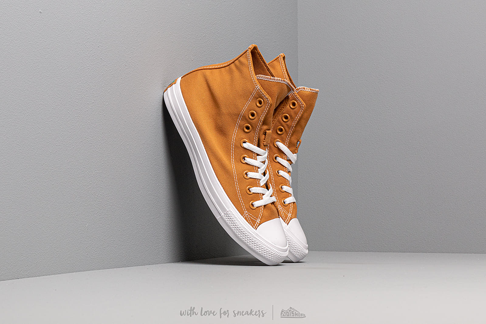 Pánske tenisky a topánky Converse Chuck Taylor All Star Hi Wheat/ Turbo Green/ White