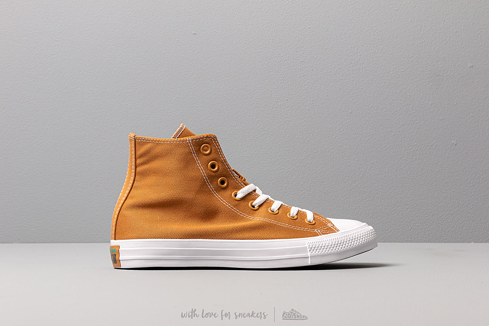 Pánske tenisky a topánky Converse Chuck Taylor All Star Hi Wheat/ Turbo Green/ White
