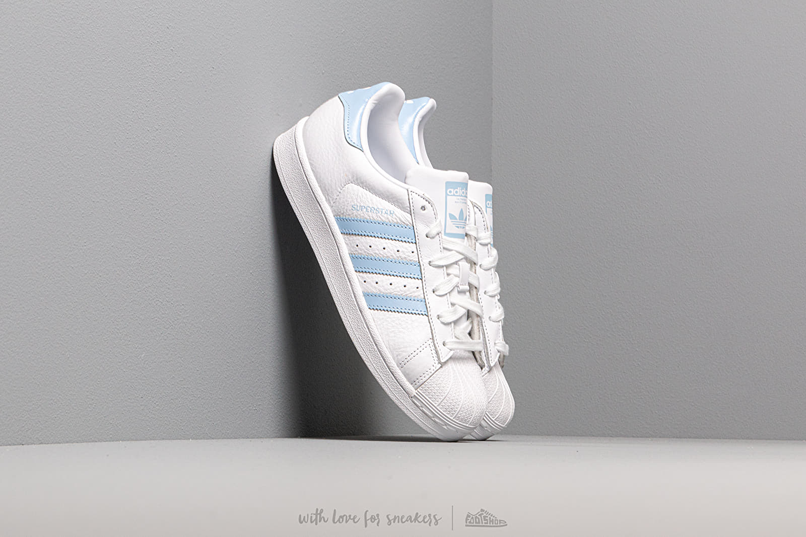 Women s shoes adidas Superstar W Ftw White Glow Blue Core Black