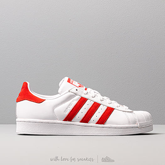 Superstar mens red outlet and white