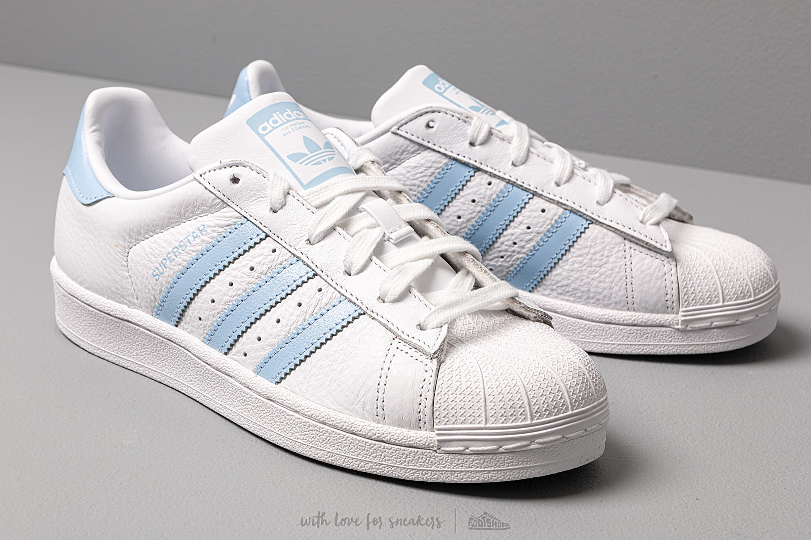 Sieviešu apavi adidas Superstar W Ftw White/ Glow Blue/ Core Black