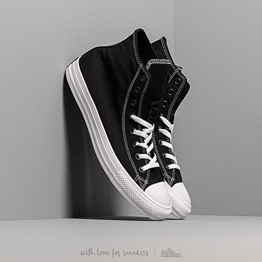 Men s shoes Converse Chuck Taylor All Star Hi Black Enamel Red White Footshop
