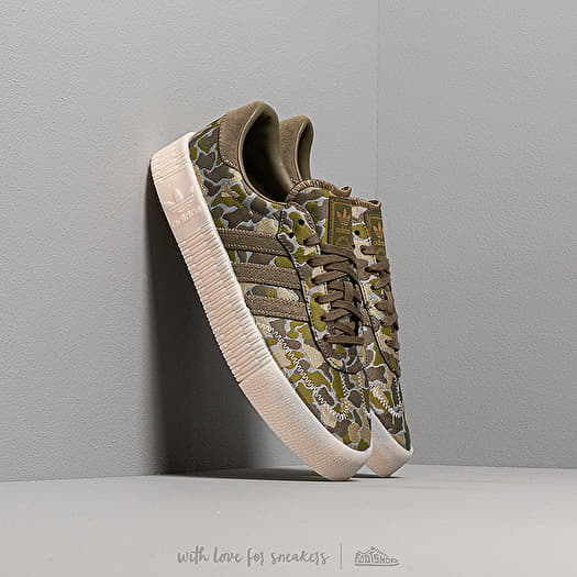 Damen Sneaker und Schuhe adidas Sambarose W Ash Silver/ Raw Khaki/ Tech  Olive | Footshop