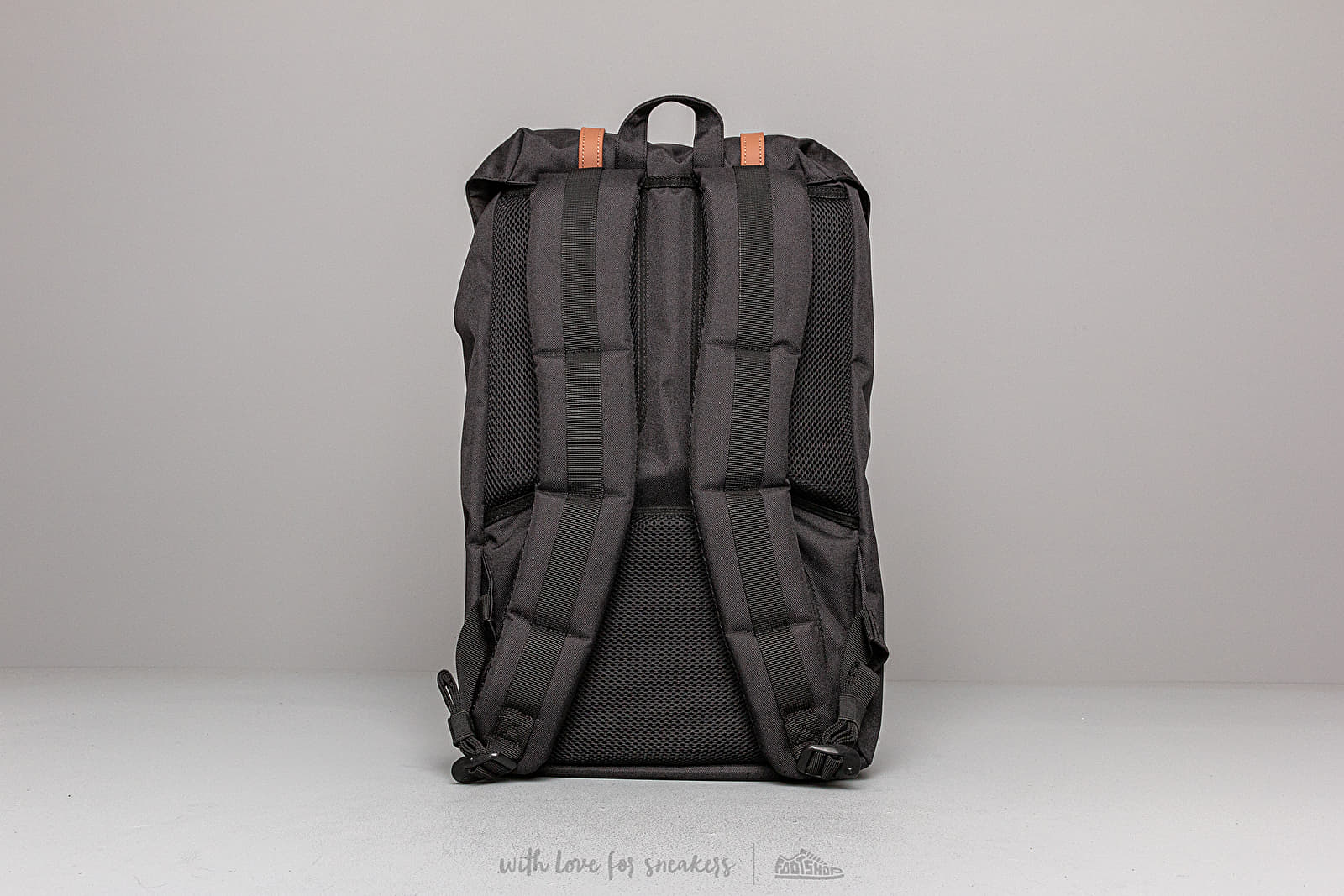 Zaini Herschel Supply Co. Little America Backpack Black/ Saddle