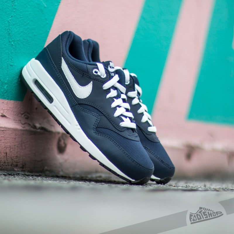 Women s shoes Nike Air Max 1 GS Midnight Navy White Footshop