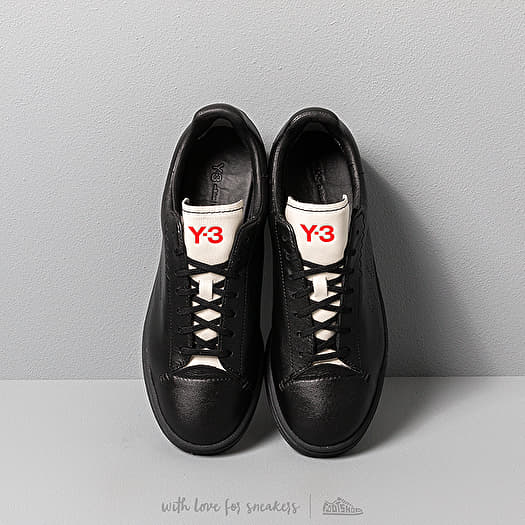 Y 3 Yohji Court Black Y3 Black Y3 Core White Footshop
