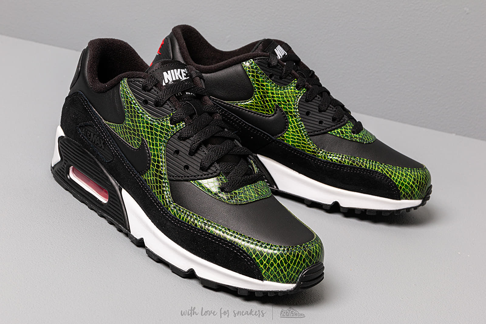 Herren Sneaker und Schuhe Nike Air Max 90 Qs Black Black Cyber Fir Footshop