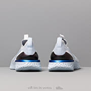 Nike epic phantom react flyknit white/hydrogen blue/blue tint/white 2025