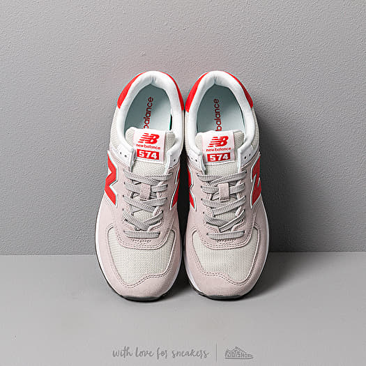 New Balance 574 Grey/ Red | Footshop