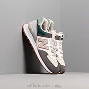 New Balance 574 Grey/ Off White/ Green