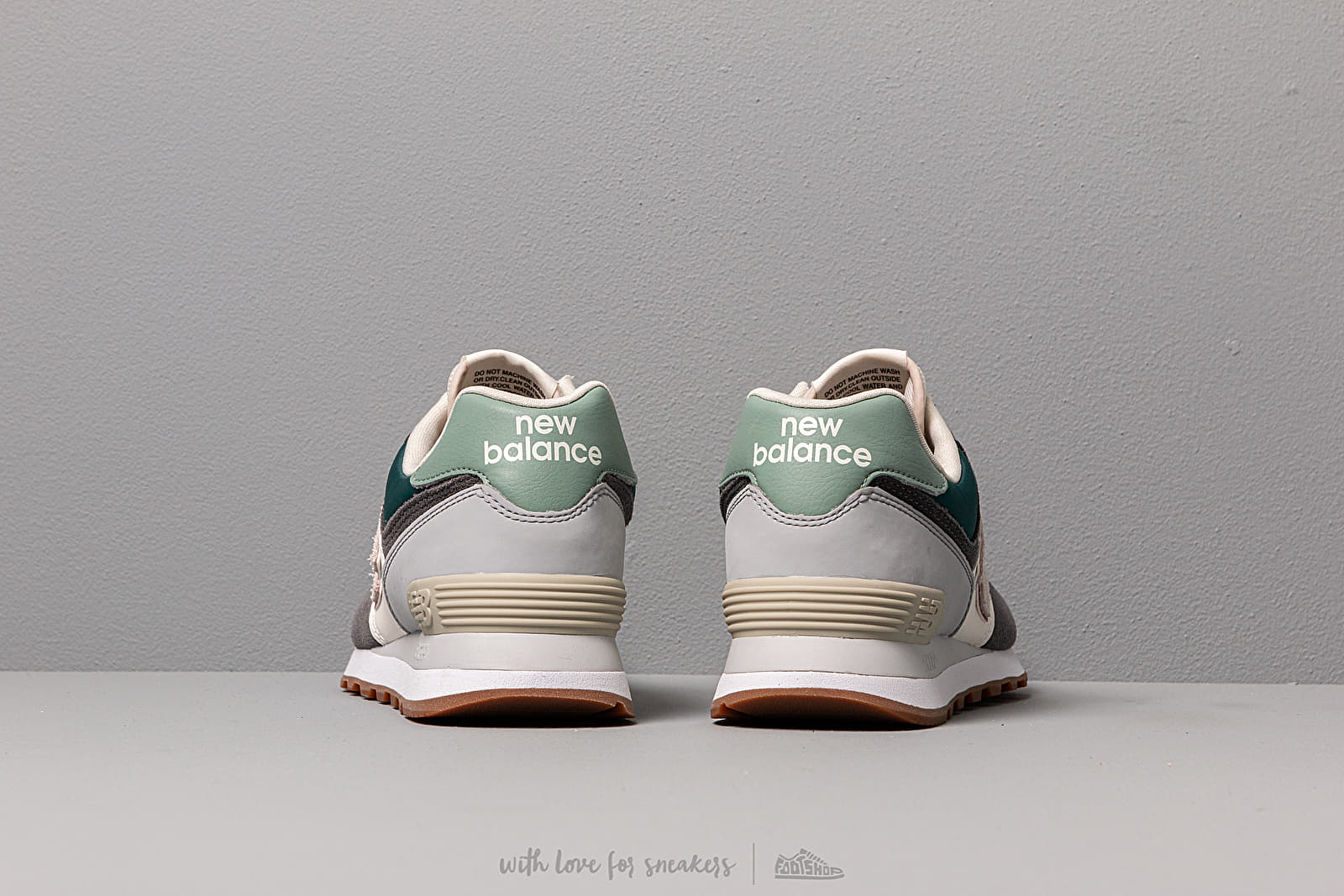 Vyriška avalynė New Balance 574 Grey/ Off White/ Green