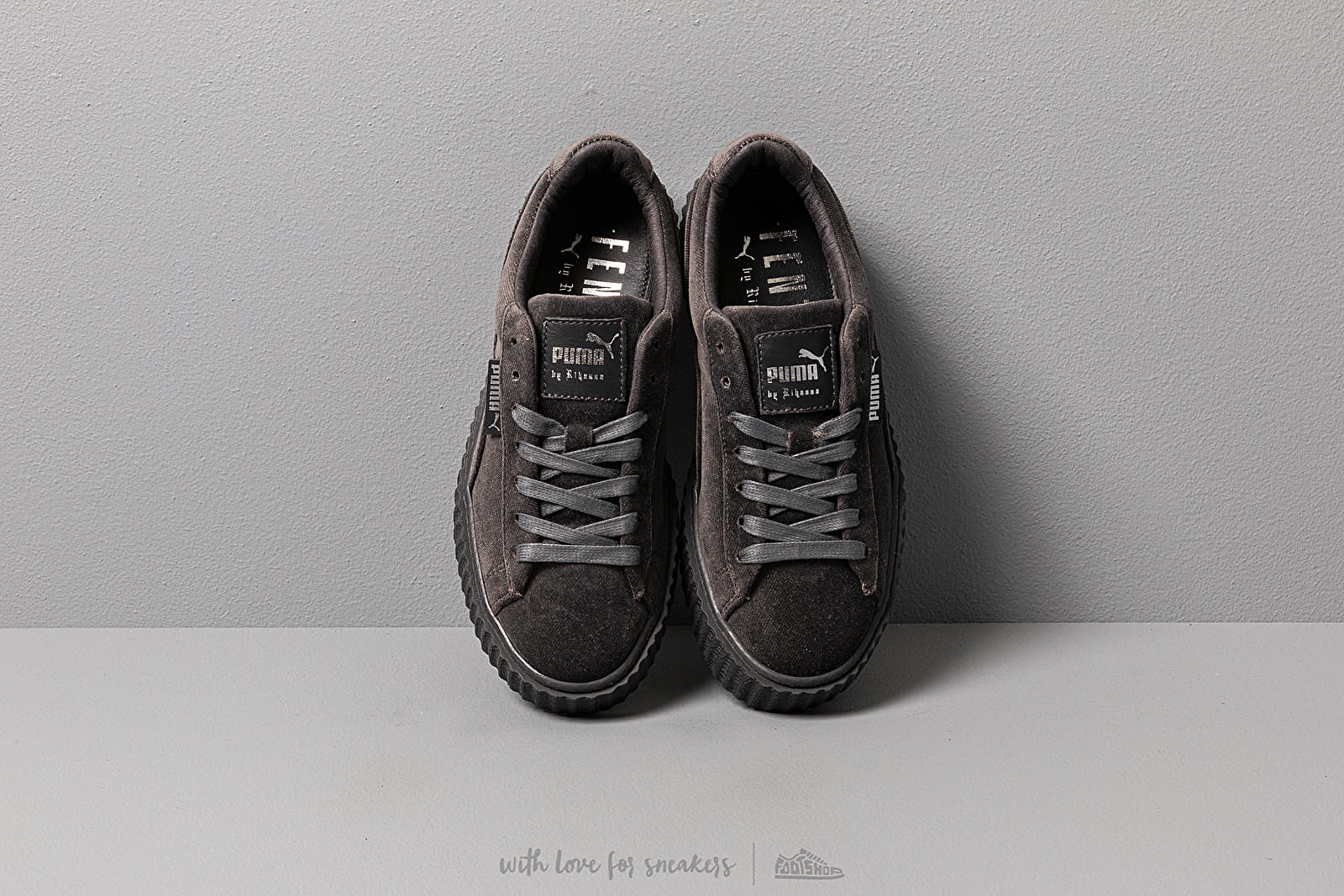 Puma creeper velvet shop rihanna fenty glacier grey
