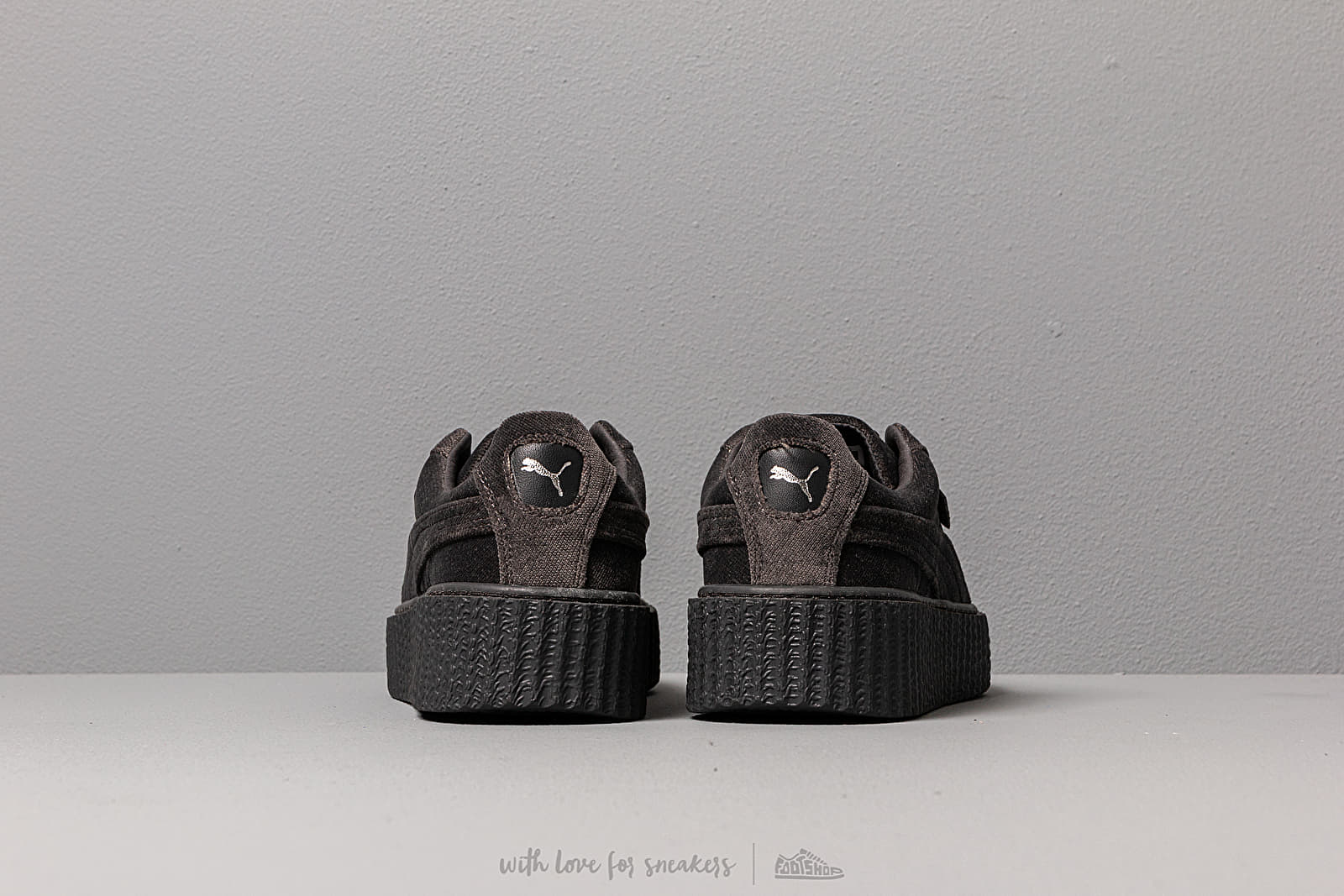Puma creepers velvet on sale grey