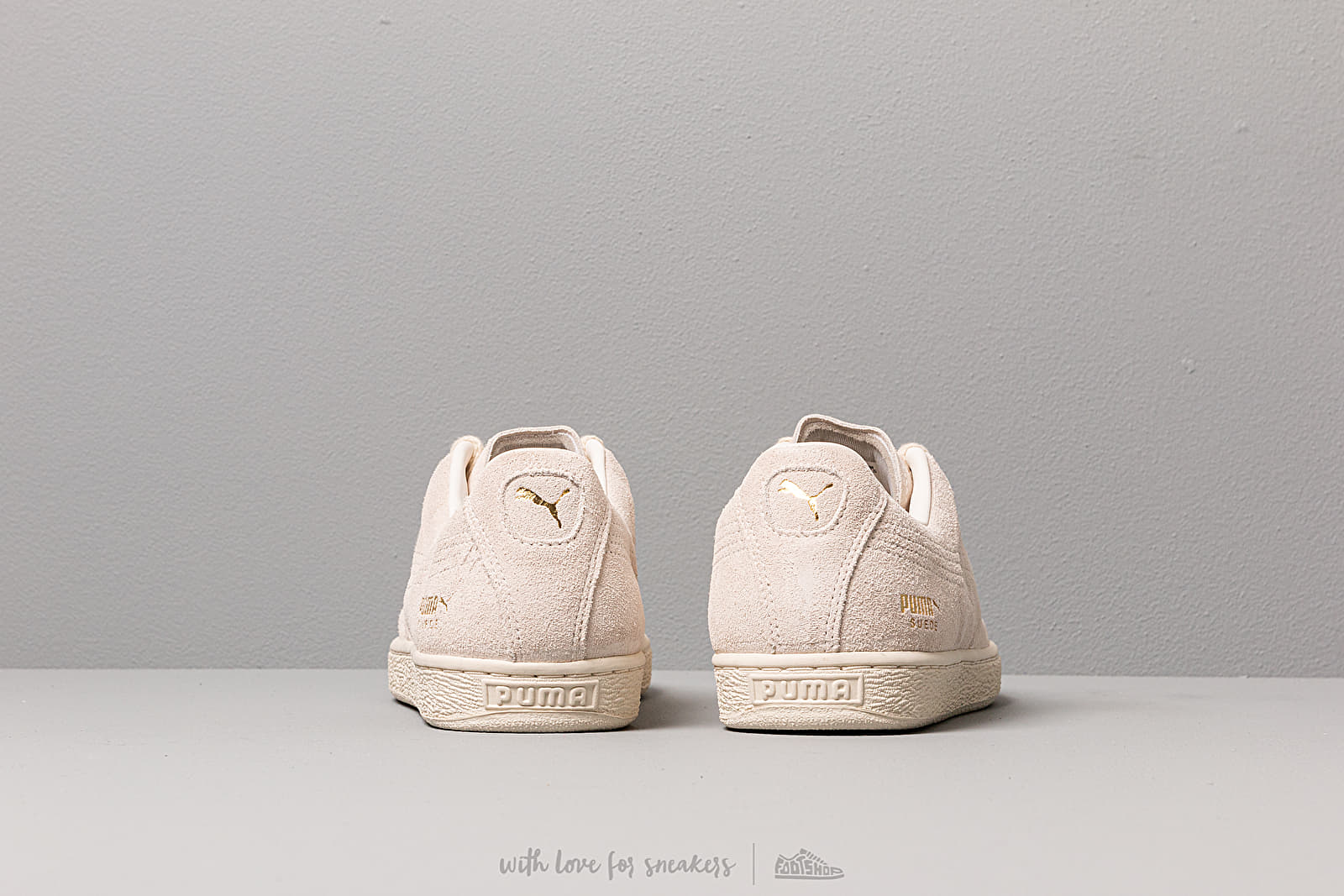 Scarpe uomo Puma Suede Notch Whisper White-Metallic Gold