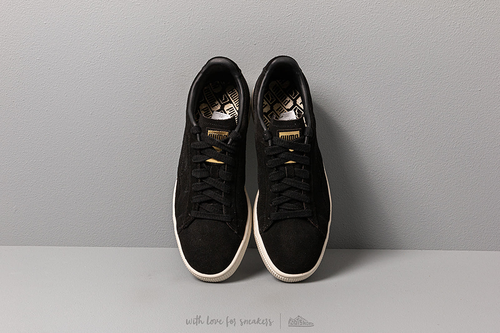 Men s shoes Puma Suede Notch Puma Black Whisper White Metallic
