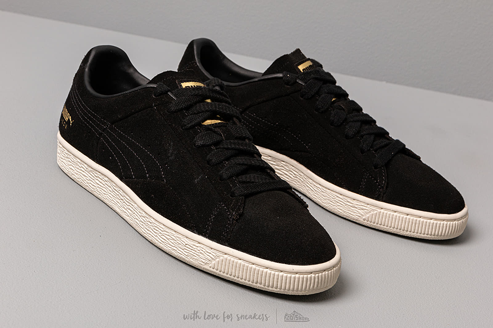 Men s shoes Puma Suede Notch Puma Black Whisper White Metallic