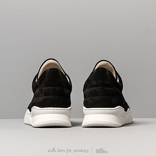 Men s shoes Filling Pieces Low Top Ghost Suede Black Footshop