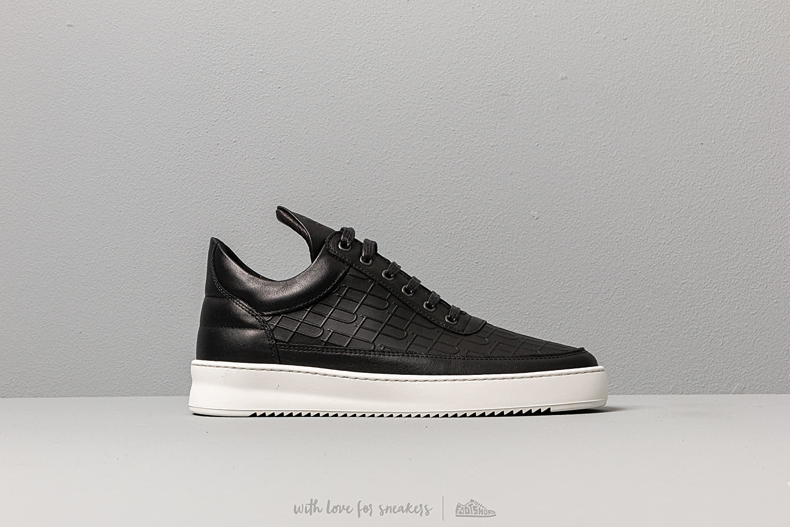 Men's shoes Filling Pieces Low Top Ripple Mono Black