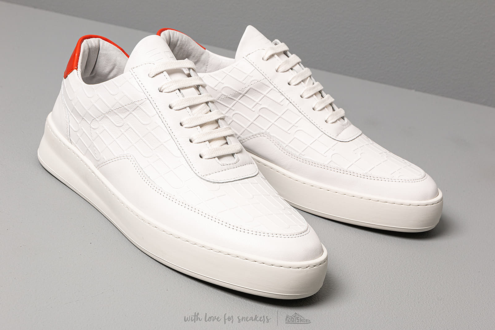 Men's shoes Filling Pieces Low Mondo Plain Mono White