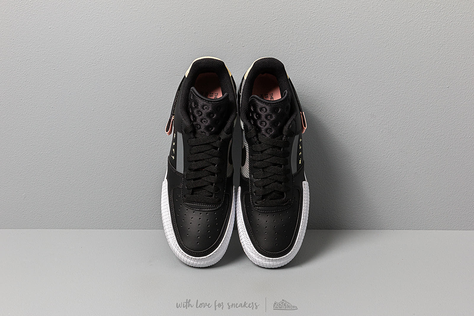 Men s shoes Nike Air Force 1 Type Black Anthracite Zinnia Pink Tint Footshop