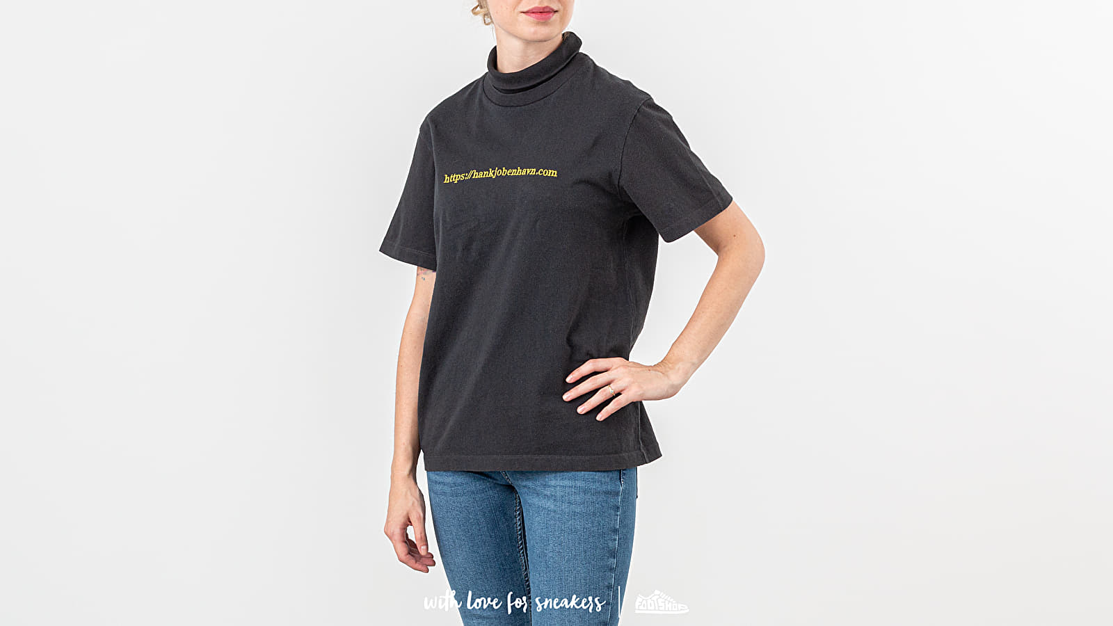 Tričká Han Kjøbenhavn Collar Tee Black