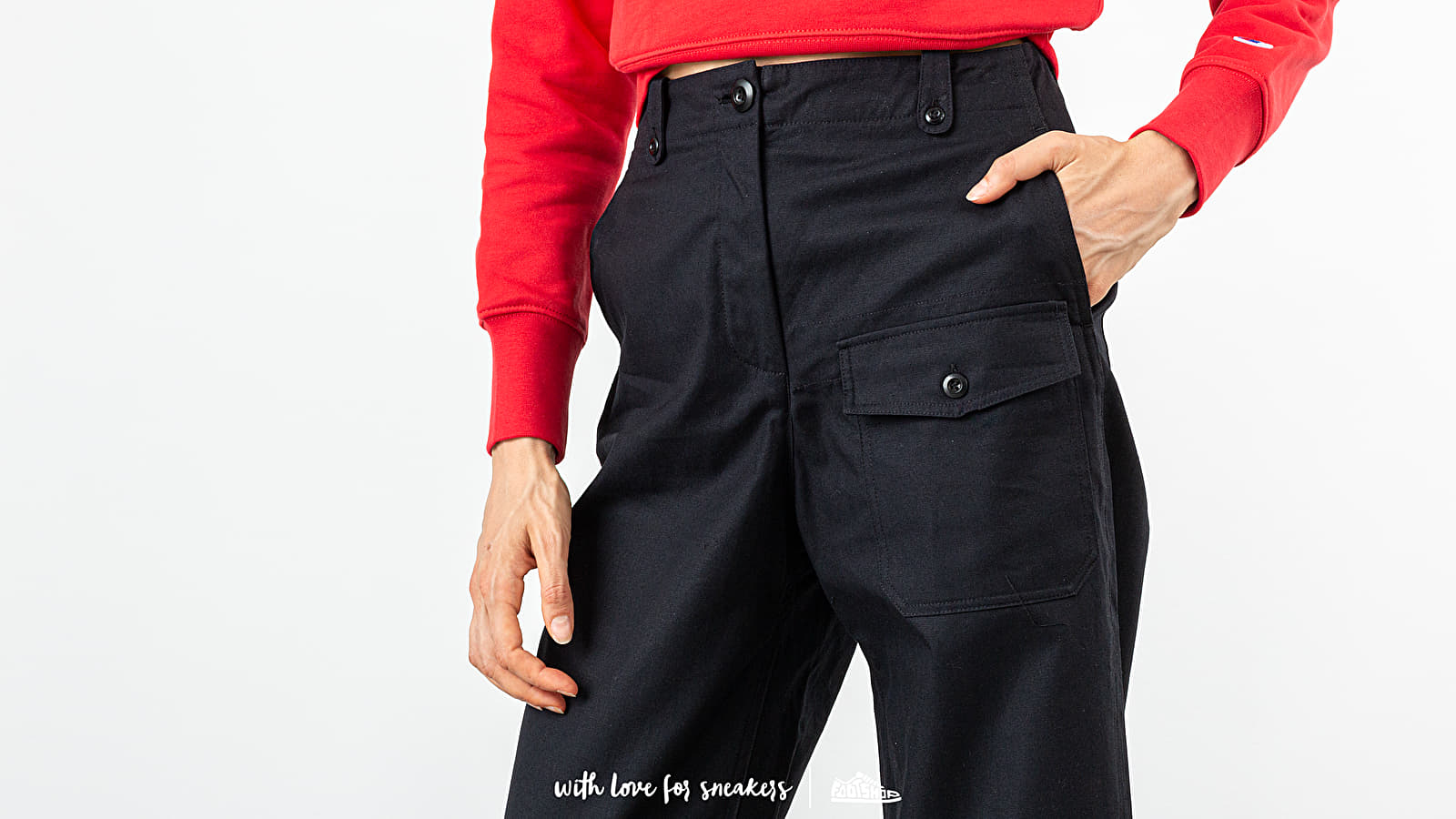 Pants WOOD WOOD Hanni Trousers Black