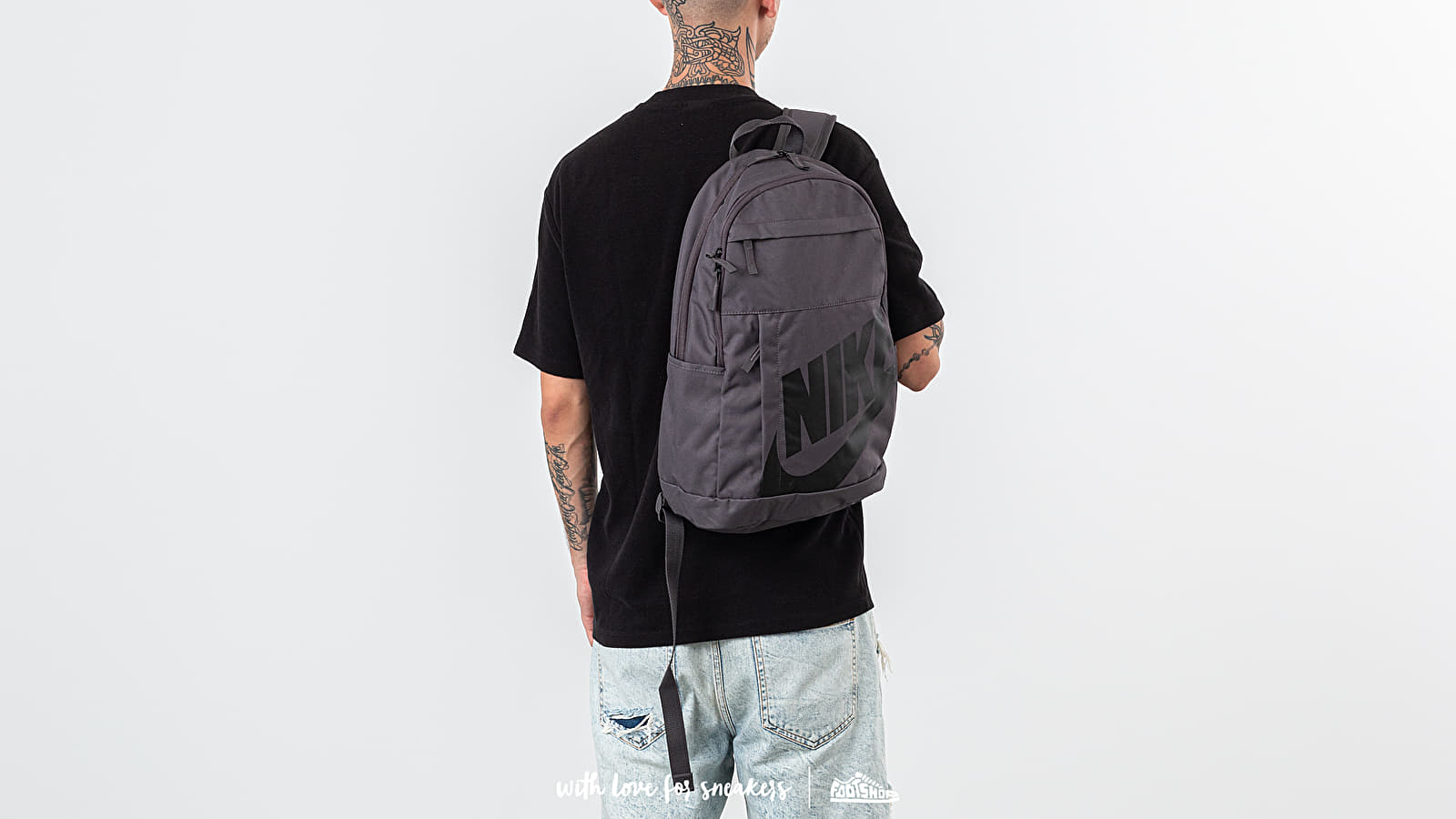 Mugursomas Nike Elemental Backpack Thunder Grey/ Thunder Grey/ Black