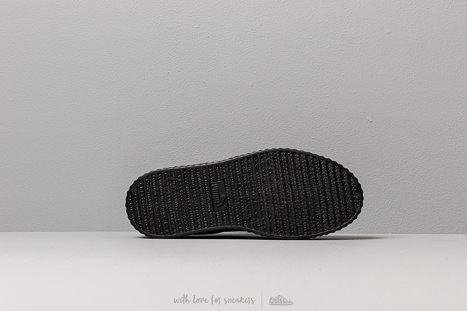 Női cipők Puma x Fenty Suede Creepers Satin Black/ Black/ Black