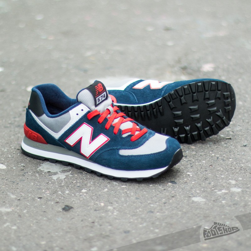Zapatillas Hombre New Balance 574 Blue/ Red/ White/ Grey