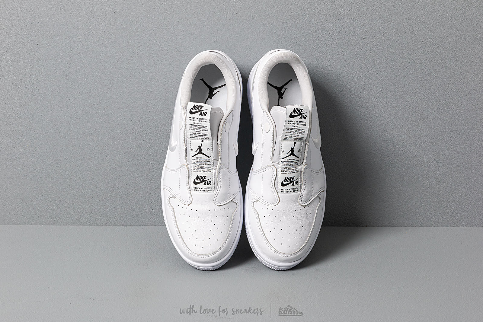 Women s shoes Air Jordan Wmns 1 Retro Low Slip White Black White Footshop