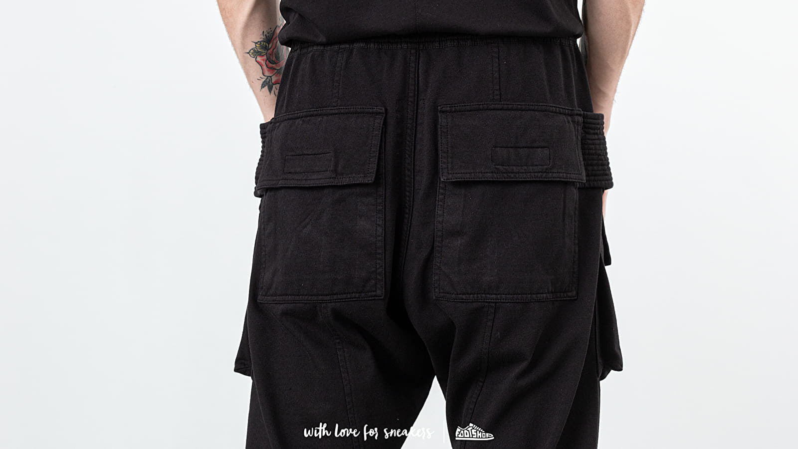 Pants Rick Owens DRKSHDW Creatch Cargo Pants Black