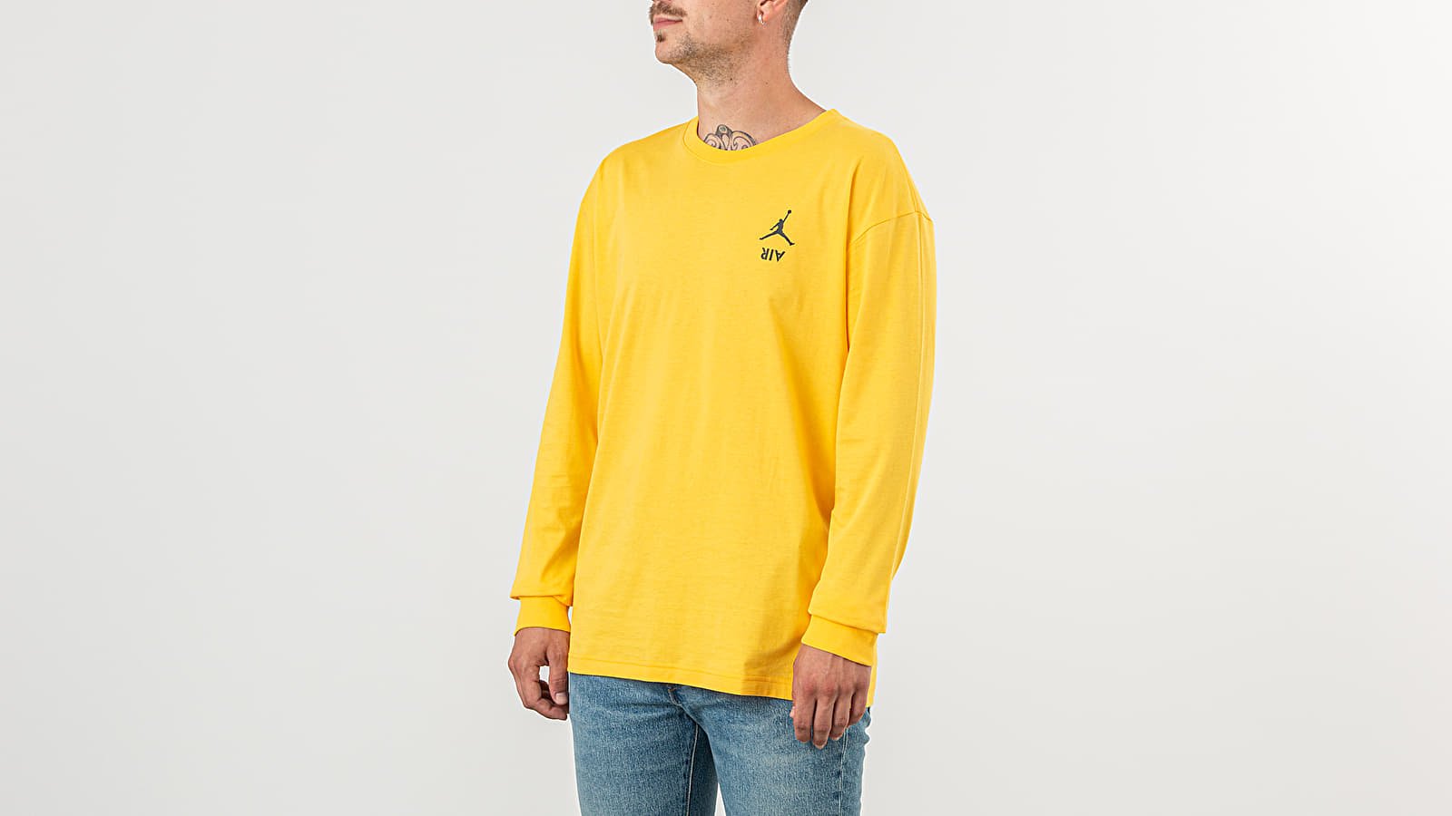 Marškinėliai Jordan Legacy AJ4 Longsleeve Tee Varsity Maize