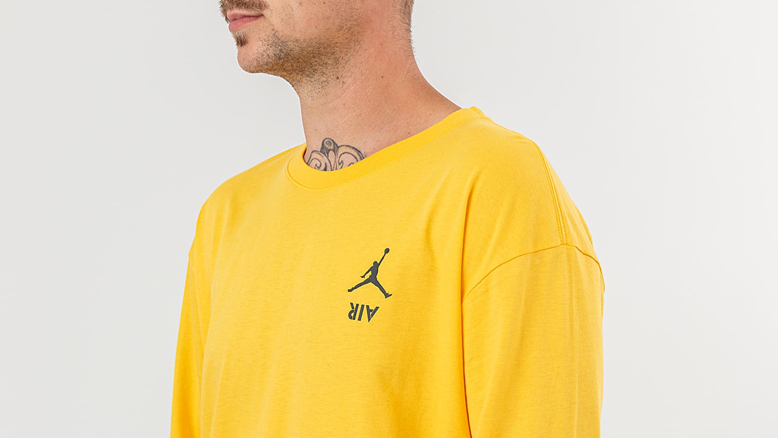 Marškinėliai Jordan Legacy AJ4 Longsleeve Tee Varsity Maize