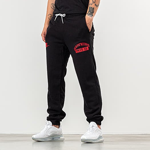 Pants and jeans Nike x Stranger Things NRG Club Pants Black White University Red Footshop