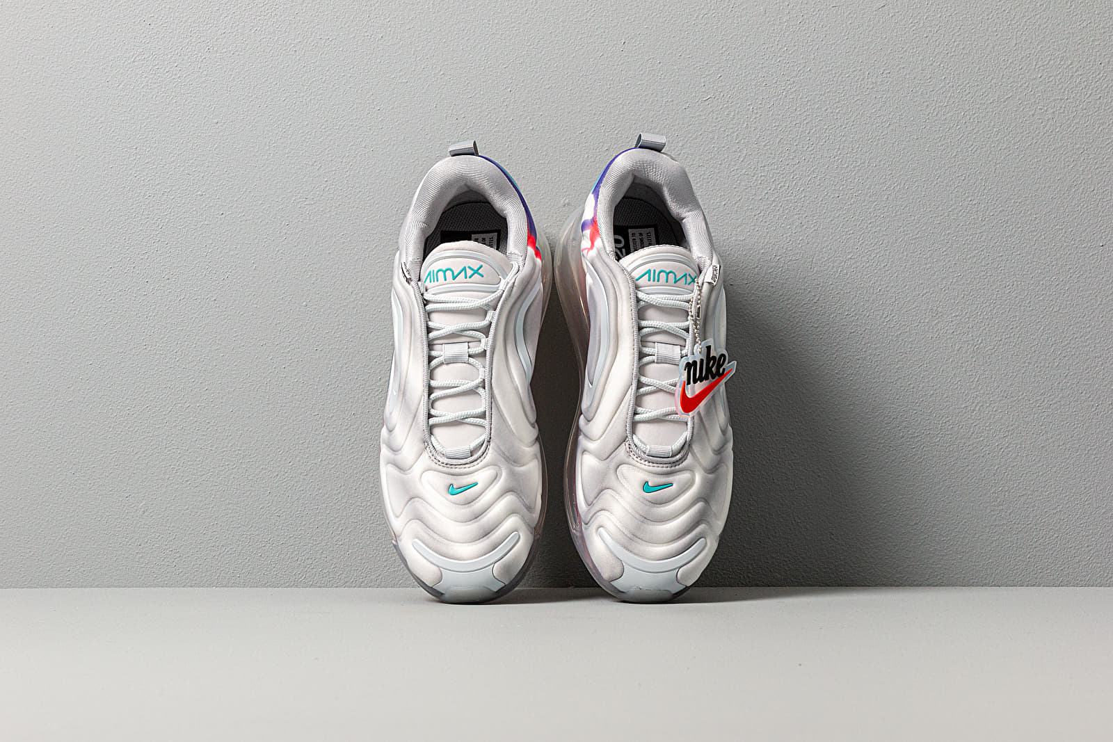 Nike air max 720 wolf grey teal  and  nebula red cheap
