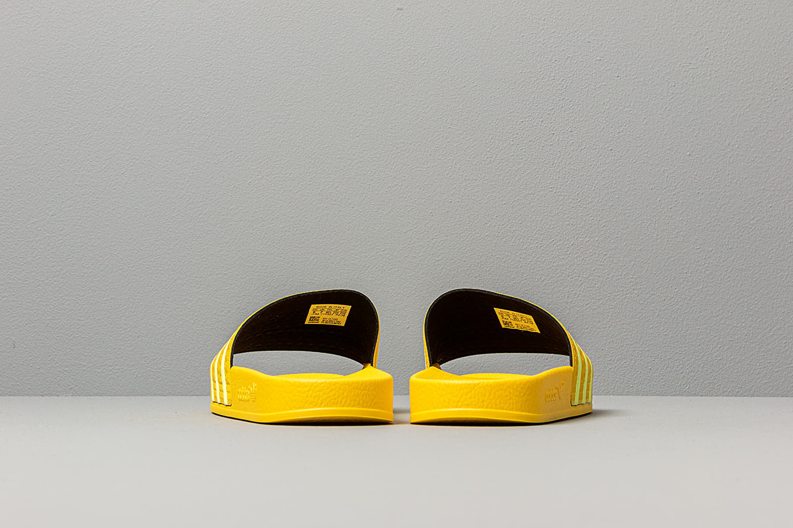 Adidas yellow slippers sale