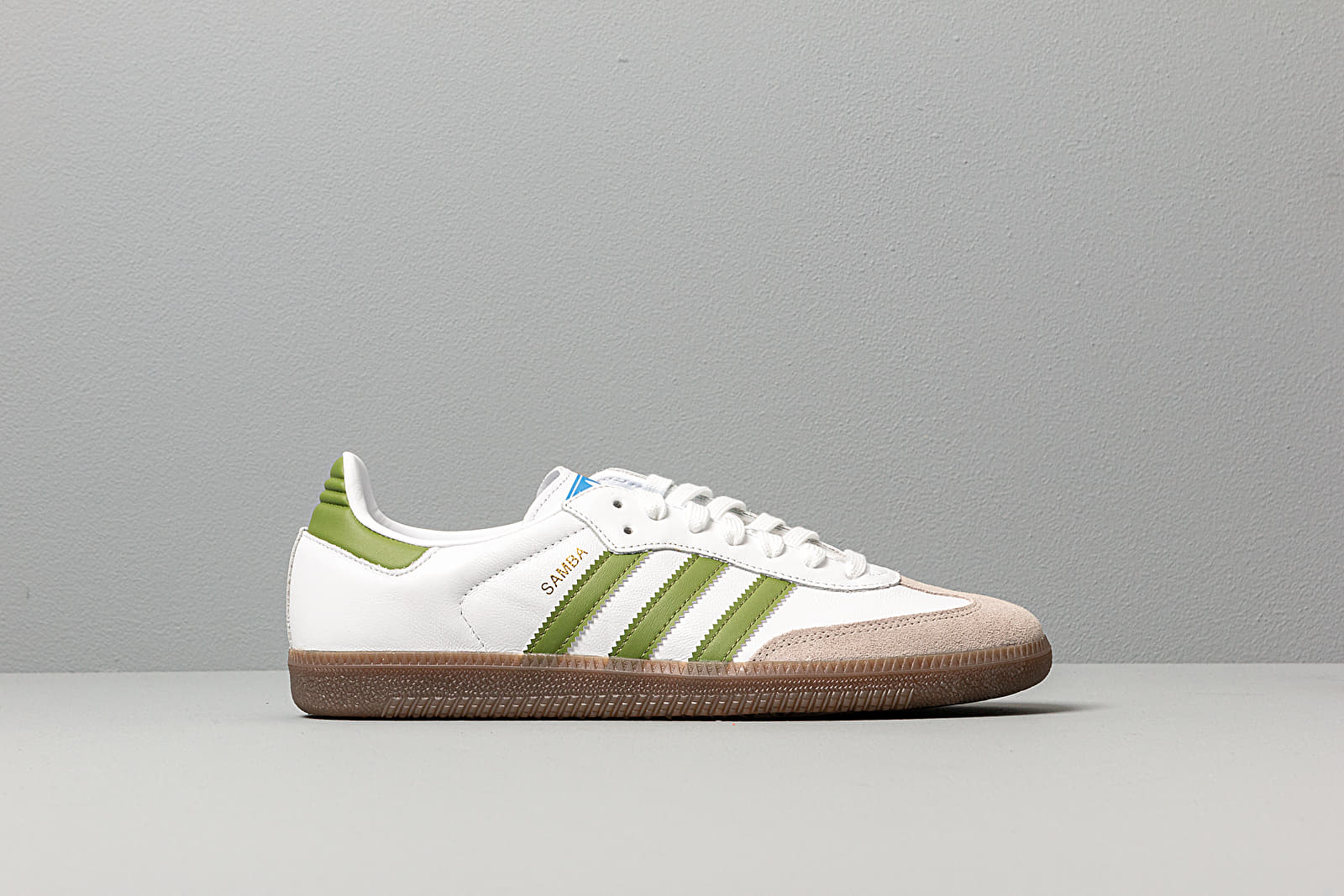 Scarpe uomo adidas Samba OG Ftw White/ Tech Olive/ Light Brown