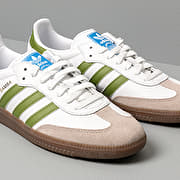 Men s shoes adidas Samba OG Ftw White Tech Olive Light Brown Footshop