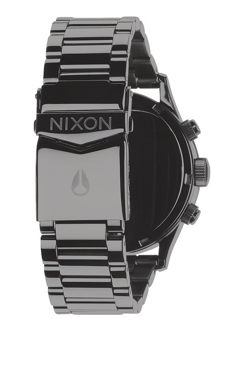 Watches Nixon Sentry Chrono Polished Gunmetal Lum Footshop
