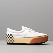 Vans era hotsell stacked white checkerboard